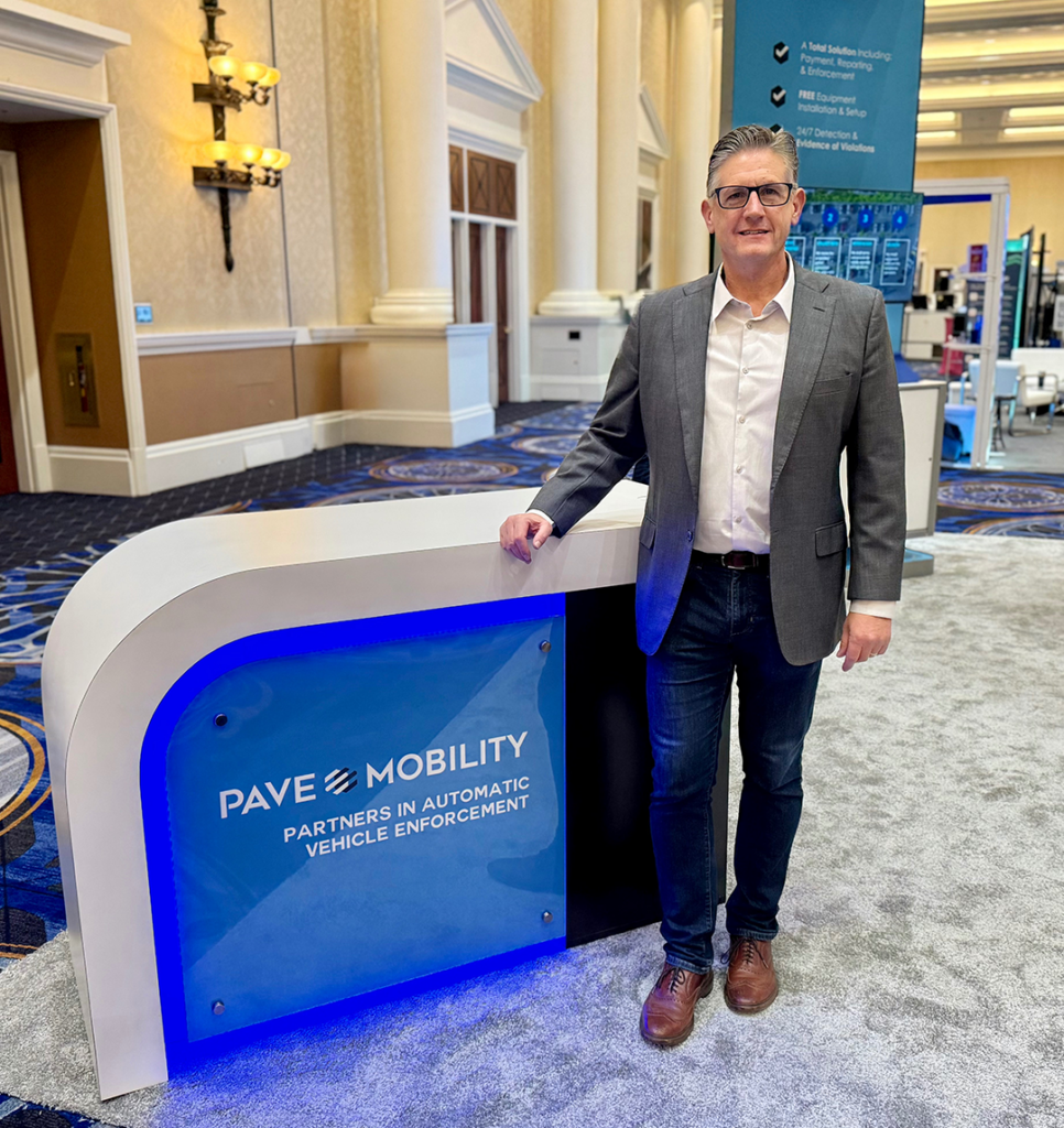 Fred Bredemeyer, Chairman of PAVE Mobility, at the PAVE booth at the 2026 NPA Convention & Expo in Las Vegas